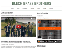 Tablet Screenshot of blechbrassbrothers.at